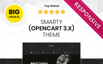 Intelligens óra - A Mega Store érzékeny OpenCart sablon