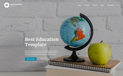Responsive John Harrison - Elegant Education Multipage HTML Web Sitesi #70659