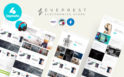 Reszponzív Eveprest Electronics 1.7 - Electronics Store PrestaShop Theme PrestaShop sablon 70643