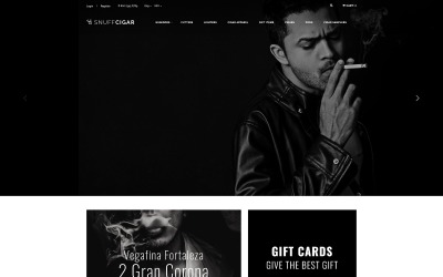 SnuffCigar - Elegáns szivar webáruház OpenCart sablon