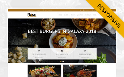 RISE - Modelo OpenCart para loja de alimentos