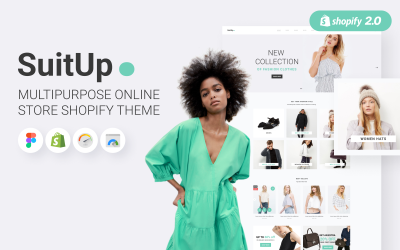 SuitUP - Többcélú online áruház Shopify téma