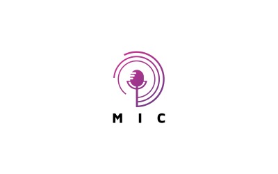 Mic Logo Template