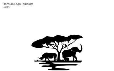 Modèle de logo animal