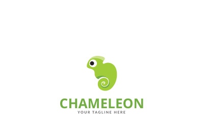 Modèle de logo de conception de caméléon