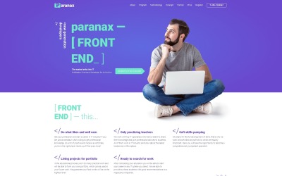 Paranax - ІТ-курси WordPress Elementor Theme