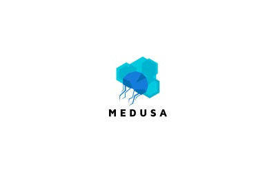 Szablon Logo Meduzy