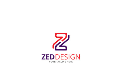 Zed Z dopis Logo Design šablony