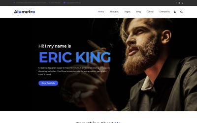 Alumetro - Személyes önéletrajz Joomla sablon