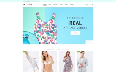 Deluxis - Fashion Store Elementor Motyw WooCommerce
