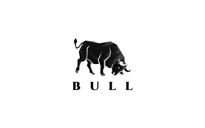 Modèle de logo de taureau