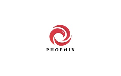 Шаблон логотипа Феникс