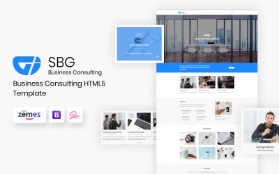 SBG - Szablon strony docelowej HTML doradztwa biznesowego