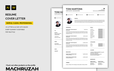 Toni - Cover Letter / Resume Template