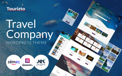 Tourizto - Tema Elementor WordPress per società di viaggi