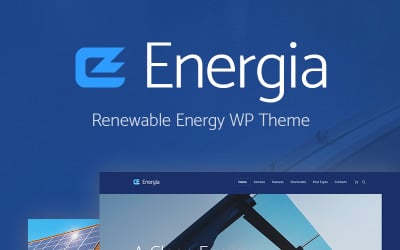 Energia - Förnybar energi &amp;amp; miljö WordPress-tema