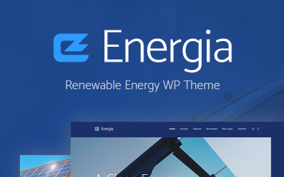 "Energia - Renewable Energy & Environment" Responsive WordPress thema №70903