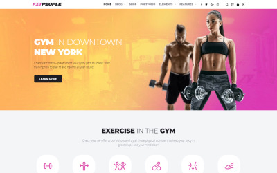 FitPeople - Fitness Elementor WordPress Theme
