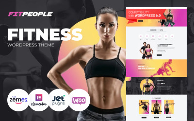 FitPeople - тема WordPress Elementor для фитнеса