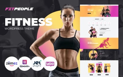 FitPeople - тема WordPress Elementor для фитнеса