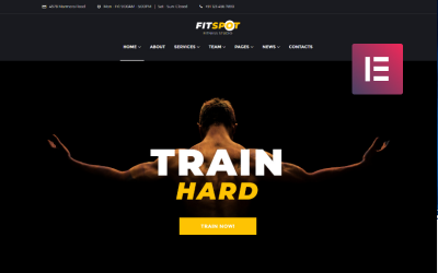 FitSpot - Fitness Studio Elementor Tema WordPress №70901