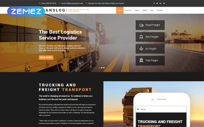 Joomla Vorlage namens "Translog - Logistics" #70922