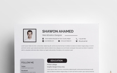 Modello di curriculum Shawon Ahamed