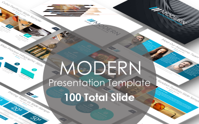 Modelo moderno de apresentação em PowerPoint