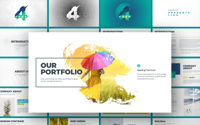 Moderne Mehrzweck-PowerPoint-Vorlage