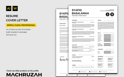 Syafiq - Cover Letter / Resume Template