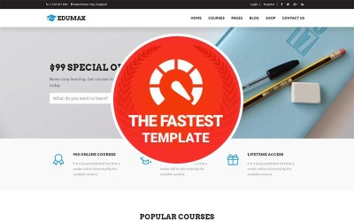 Edumax - Образовательный университет и онлайн-курсы. WordPress тема