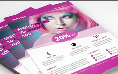 Kosmetický salon Flyer - šablona Corporate Identity