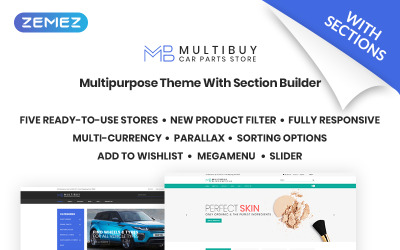 "Multibuy - Multipurpose Store Shopify Theme" - адаптивний Shopify шаблон №71066