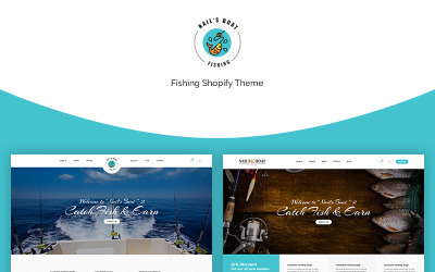Nails Boat - Fiske- och jaktklubbs Shopify-tema