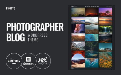 Photto - Photographer Blog WordPress Elementor Theme