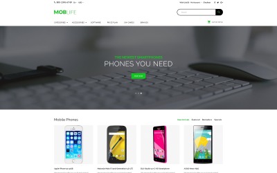 MobLife - mobilní telefony ukládají šablonu OpenCart