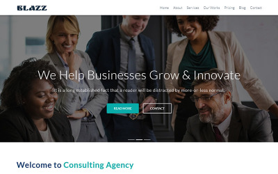 BLAZZ - Multi-Purpose Business HTML Template Landing Page Template Açılış Sayfası #71184