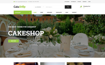 CakeShop - Thème WooCommerce réactif
