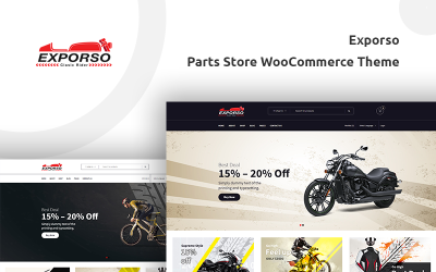 Exporso - Tema WooCommerce del negozio di ricambi per bici
