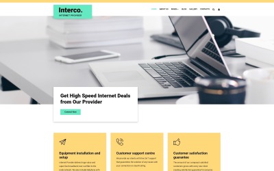 "Interco Internet - Provider Joomla Template" thème Joomla adaptatif #71167
