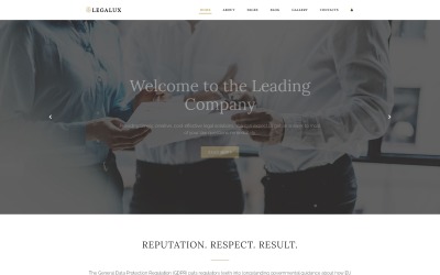 Legalux - GDPR Agency Joomla-sjabloon
