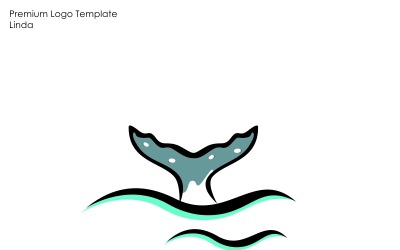 Modelo de logotipo de peixe