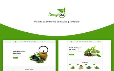 Responsive Rongcha - Matcha Bootstrap4 Website Template Web Sitesi #71141