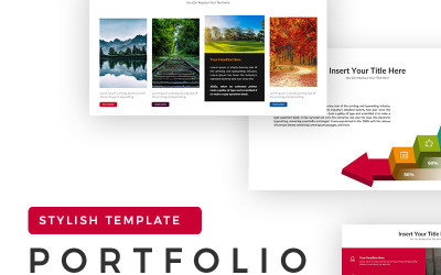 Szablon prezentacji portfolio PowerPoint