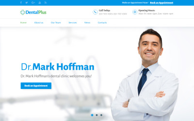 Tema di Landing Page Responsive #71181 "DentaPlus - Accurate Dental Clinic HTML"