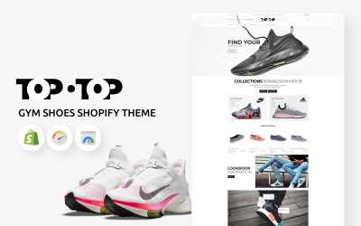 Top-Top - Tema Shopify de zapatos de gimnasia