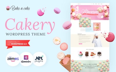 Bake-a-cake - Cakery WordPress Elementor Teması