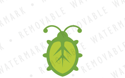Bug Leaf Biotech Logo šablona