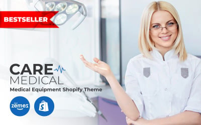 Cuidados - Tema do Shopify de equipamentos médicos