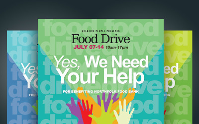 Food Drive Flyers - Corporate Identity Template
